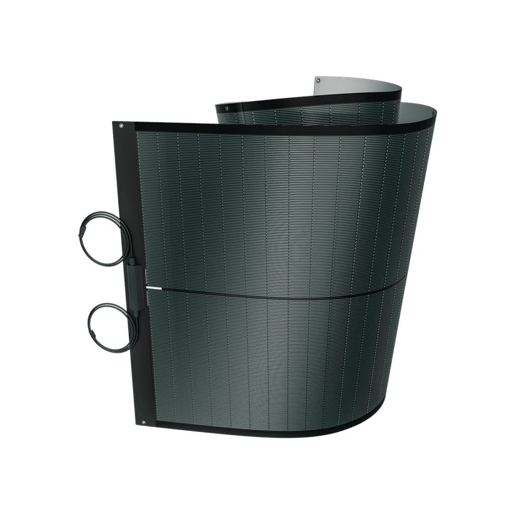 BougeRV Yuma 200W CIGS Panel - flexibility demonstration