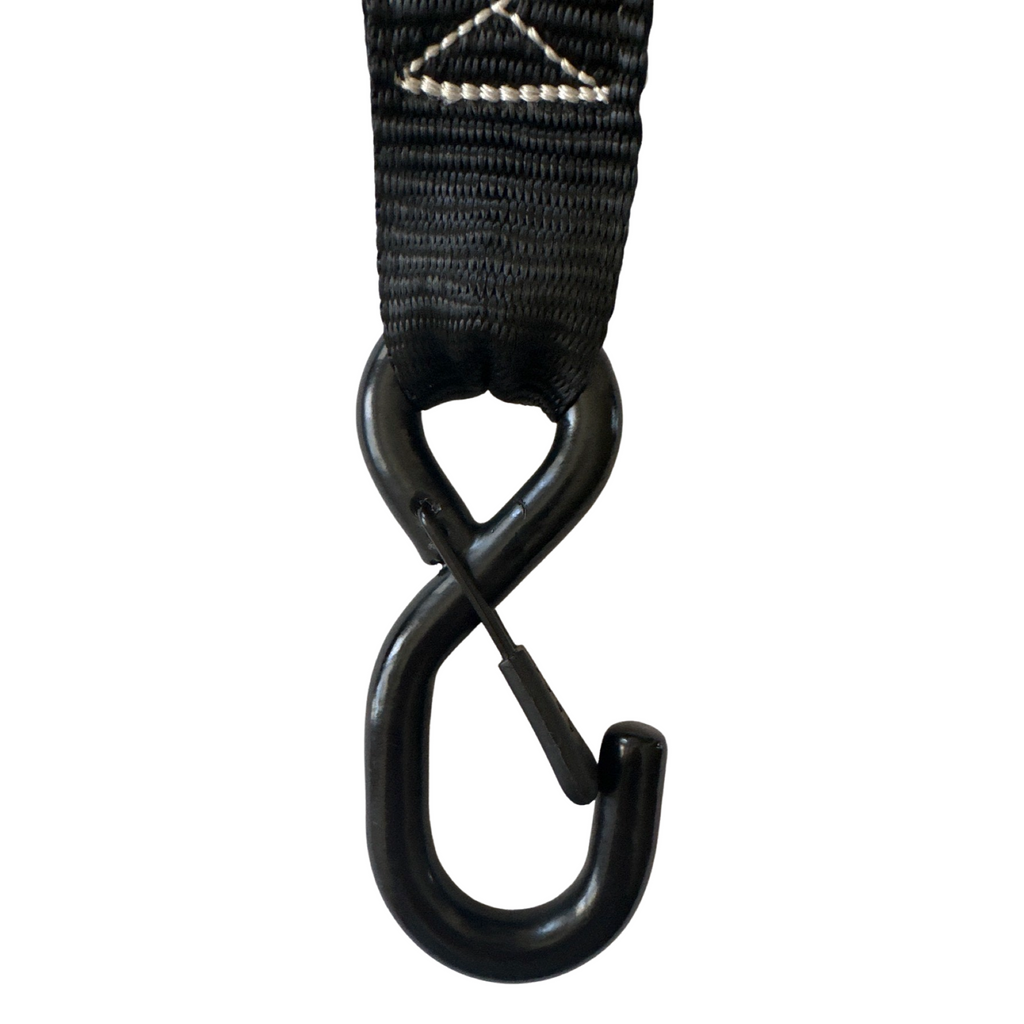 4xSolar - 1.6" x 15' Ratchet Tie-Down Set  (Pack of 4) , Closed Hook (Lifetime Warranty) - Off-Grid & Overland Power