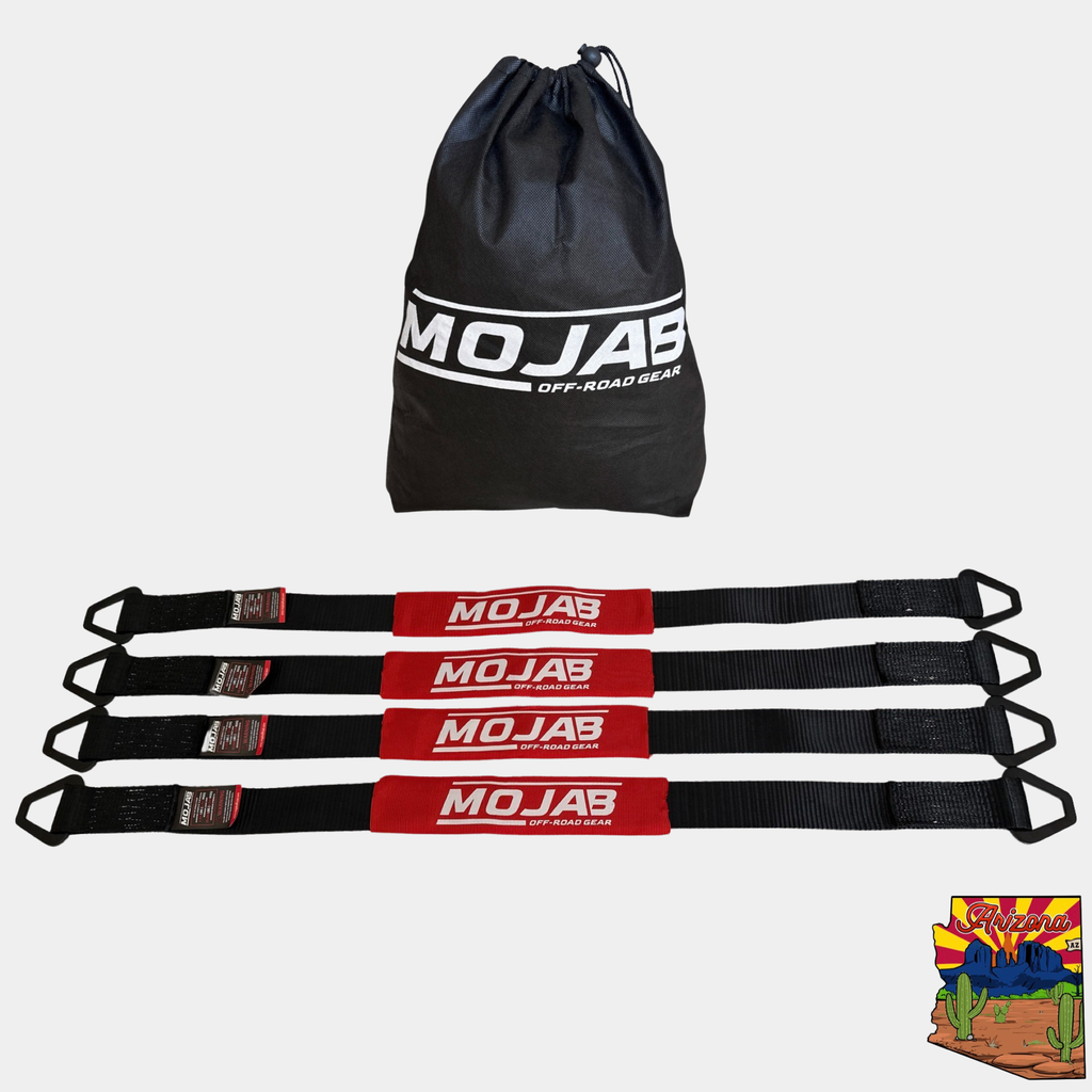 4xSolar - 2"x 39'' Axle Tie-down with rings (pack of 4) (Lifetime Warranty) - Off-Grid & Overland Power