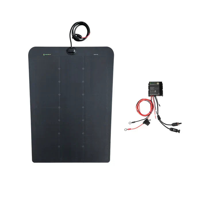 Chevrolet Silverado 2500HD with Scoop(2019-Present) Lensun 98W Hood Solar Panel
