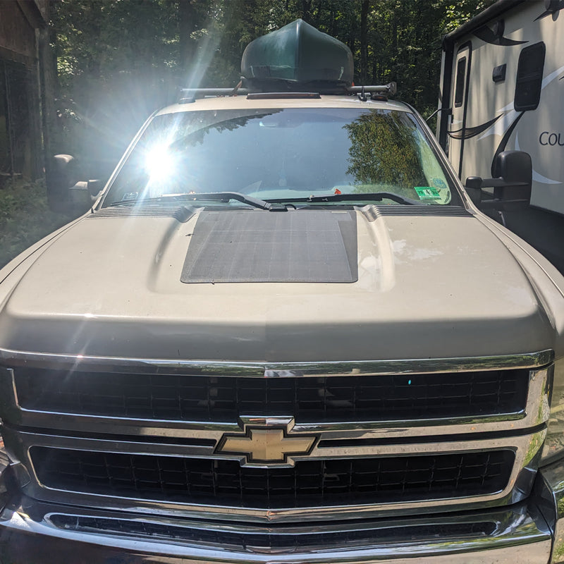 Chevrolet Silverado 2500HD (2007-2014) Lensun 75W Hood Solar Panel