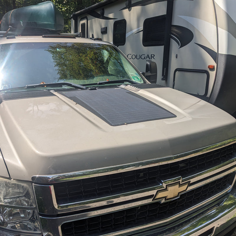 Chevrolet Silverado 2500HD (2007-2014) Lensun 75W Hood Solar Panel