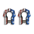 4xSolar - American Flag - 3/4'' Extreme duty Aluminum Shackle set (9T) - (LIFE TIME WARRANTY*) - Off-Grid & Overland Power