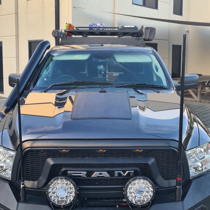 Ram 1500 4th Gen (2009-2018) Lensun 60W Hood Flexible Solar Panel
