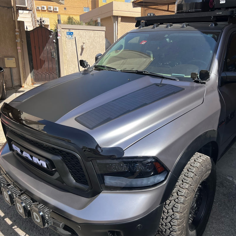 Ram 1500 4th Gen (2009-2018) Lensun 70W Hood Flexible Solar Panel