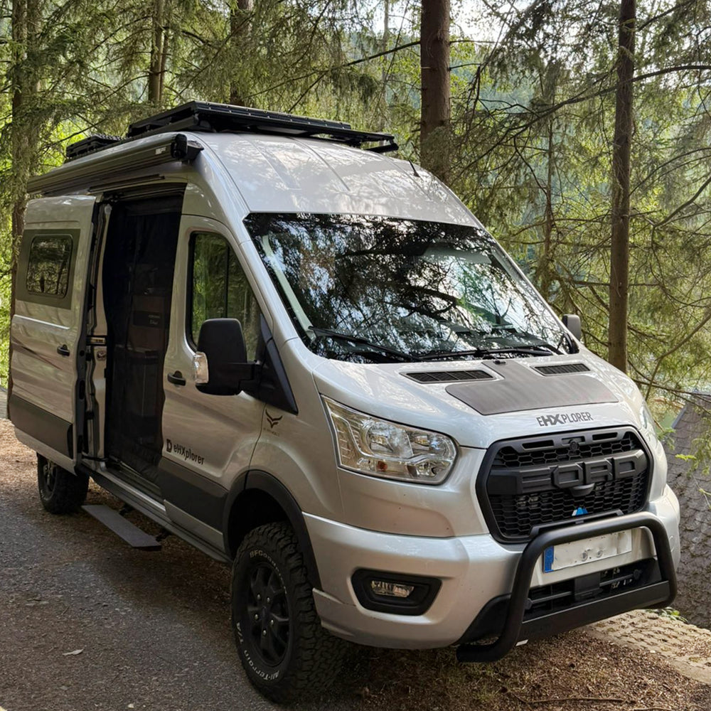 Ford Transit Cargo Lensun 45W 12V Hood Flexible Solar Panel