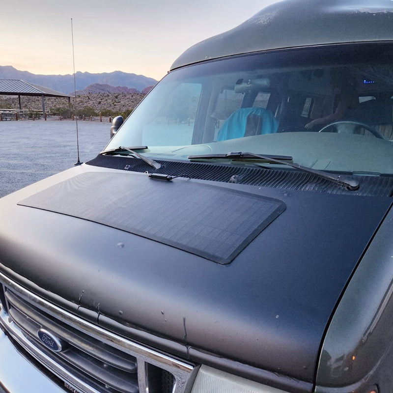 Ford Econoline E150 E250 E350 Van(1992-2008) Lensun 86W Hood Solar Panel