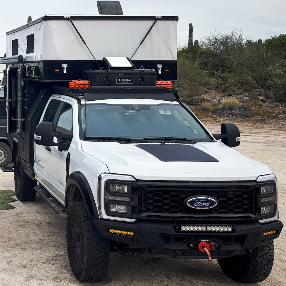 Ford Super Duty 5th Gen(2023-present) F250 Lensun 98W Hood Solar Panel