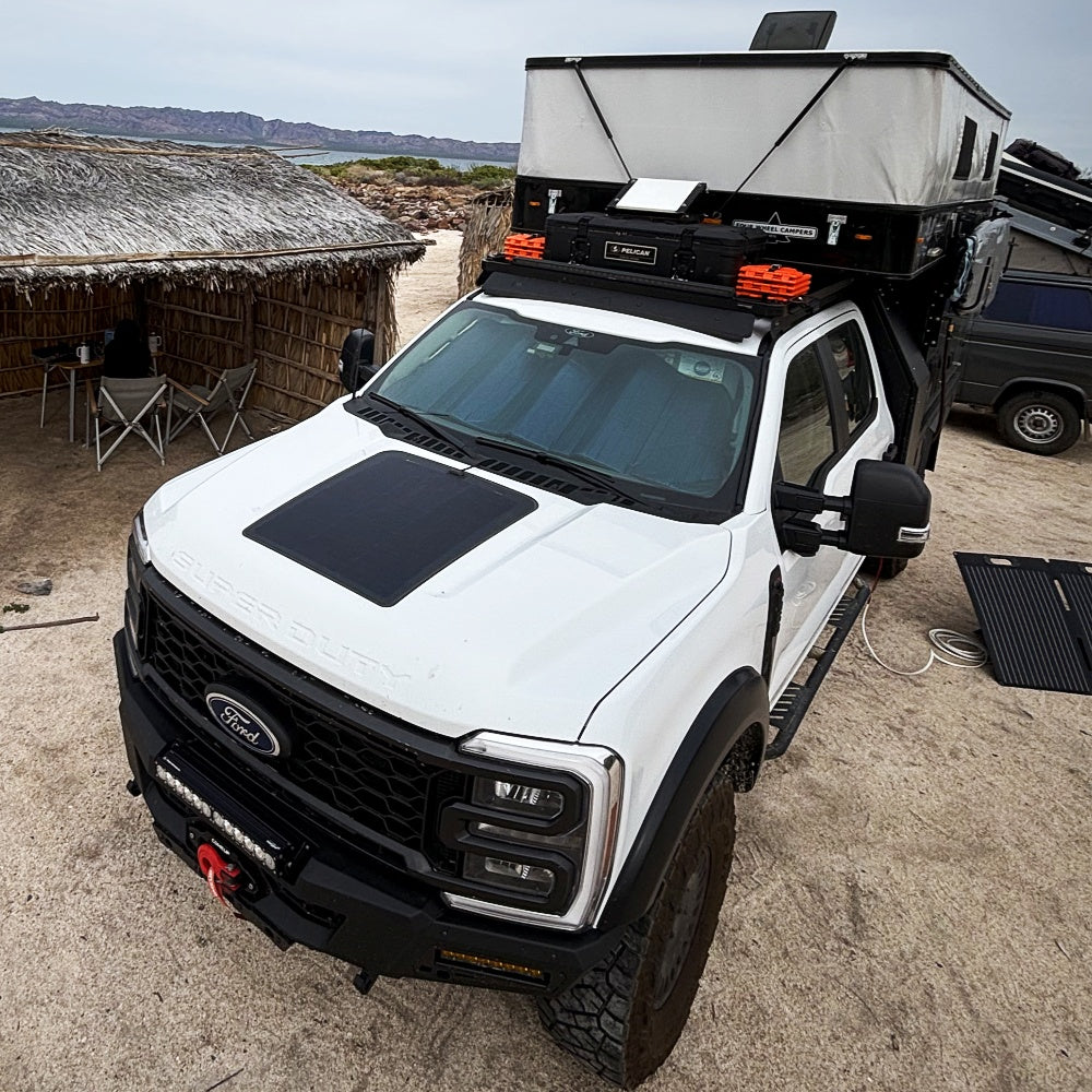Ford Super Duty 5th Gen(2023-present) F250 Lensun 98W Hood Solar Panel