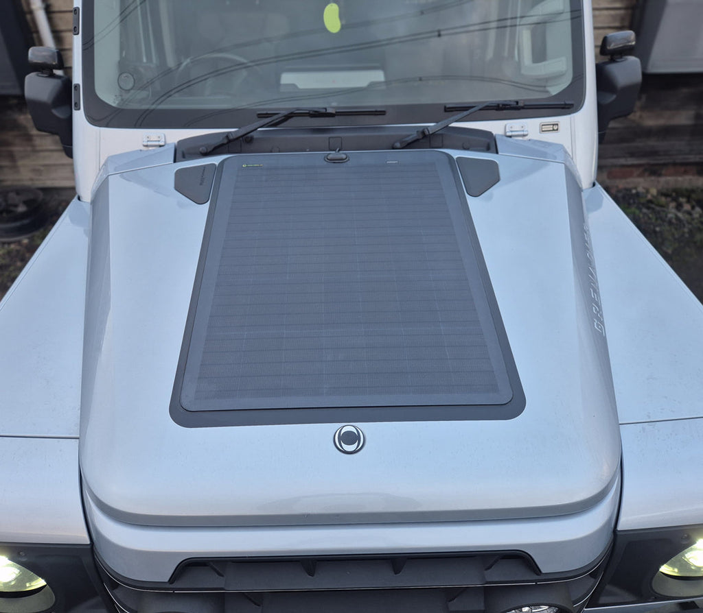 Ineos Grenadier Lensun 90W Hood/Bonnet Flexible Solar Panel