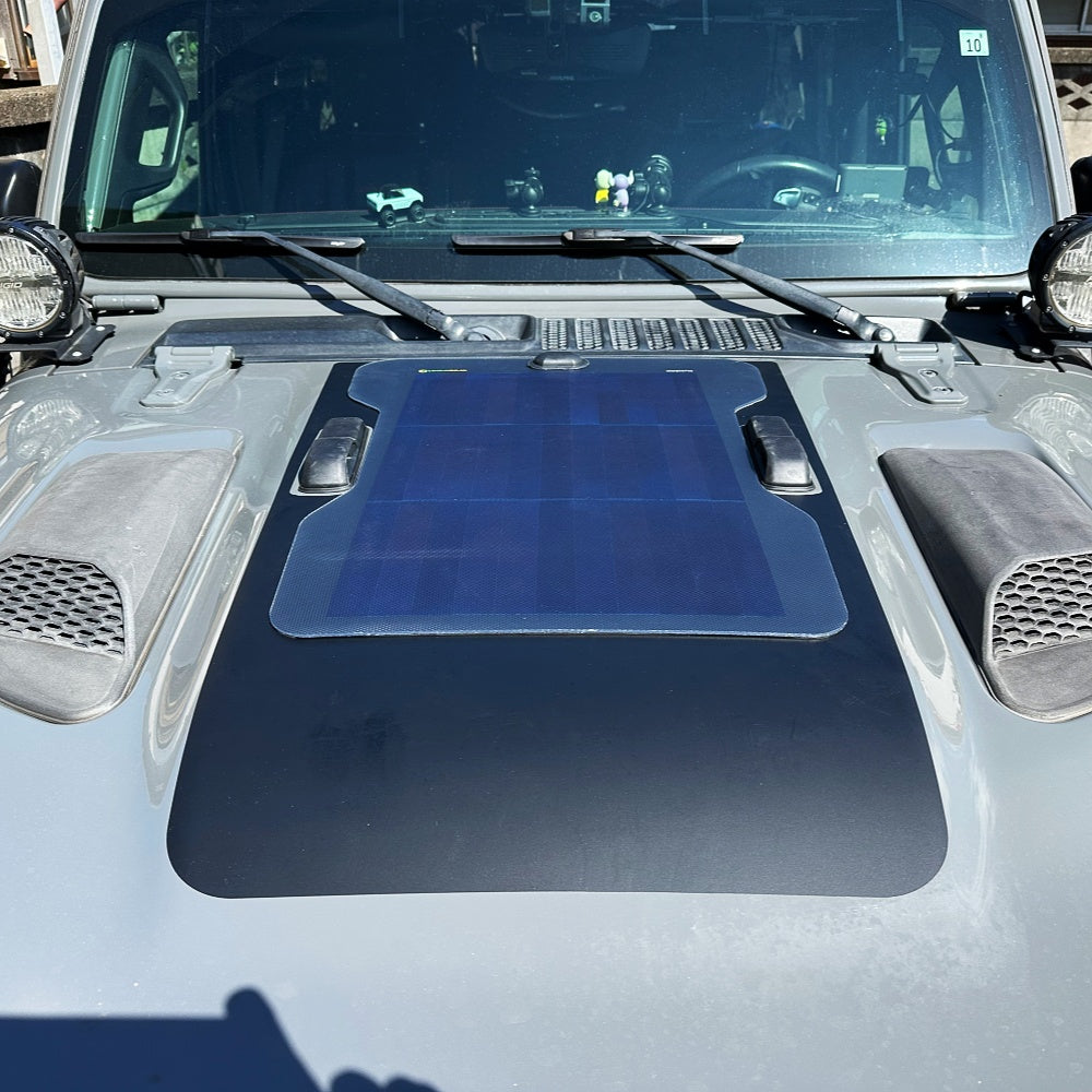 Jeep JT Gladiator & JL Wrangler  Rubicon(2020-Present) Lensun 45W Hood Solar Panel