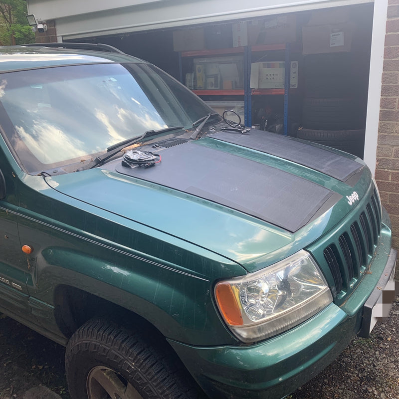 Jeep Grand Cherokee WJ(1996-2004) Lensun 130W Hood/Bonnet Solar Panel