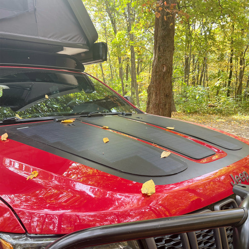 Jeep Grand Cherokee WK2 (2011-2021) Lensun 120W Hood Solar Panel