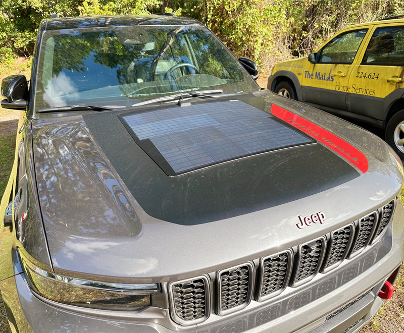 Jeep Grand Cherokee WL (2021-Present) Lensun 85W Hood Solar Panel