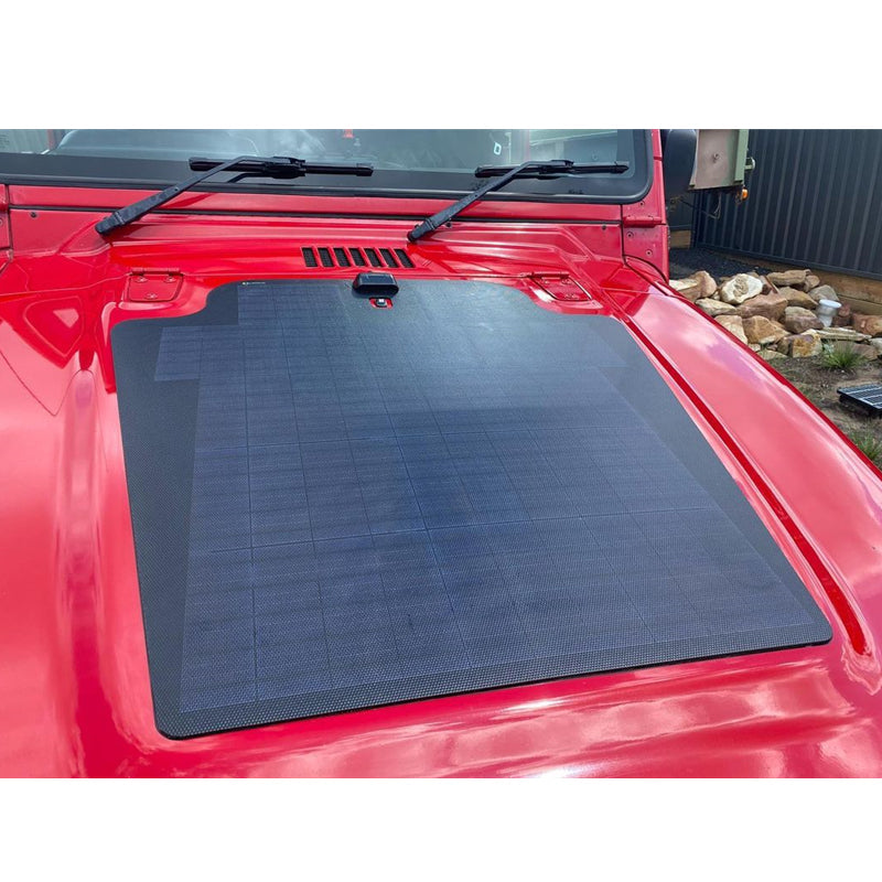 Jeep Wrangler TJ (1997-2006) Lensun 85W Hood Flexible Solar Panel