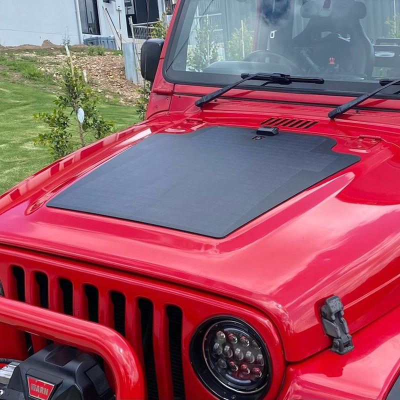 Jeep Wrangler TJ (1997-2006) Lensun 85W Hood Flexible Solar Panel
