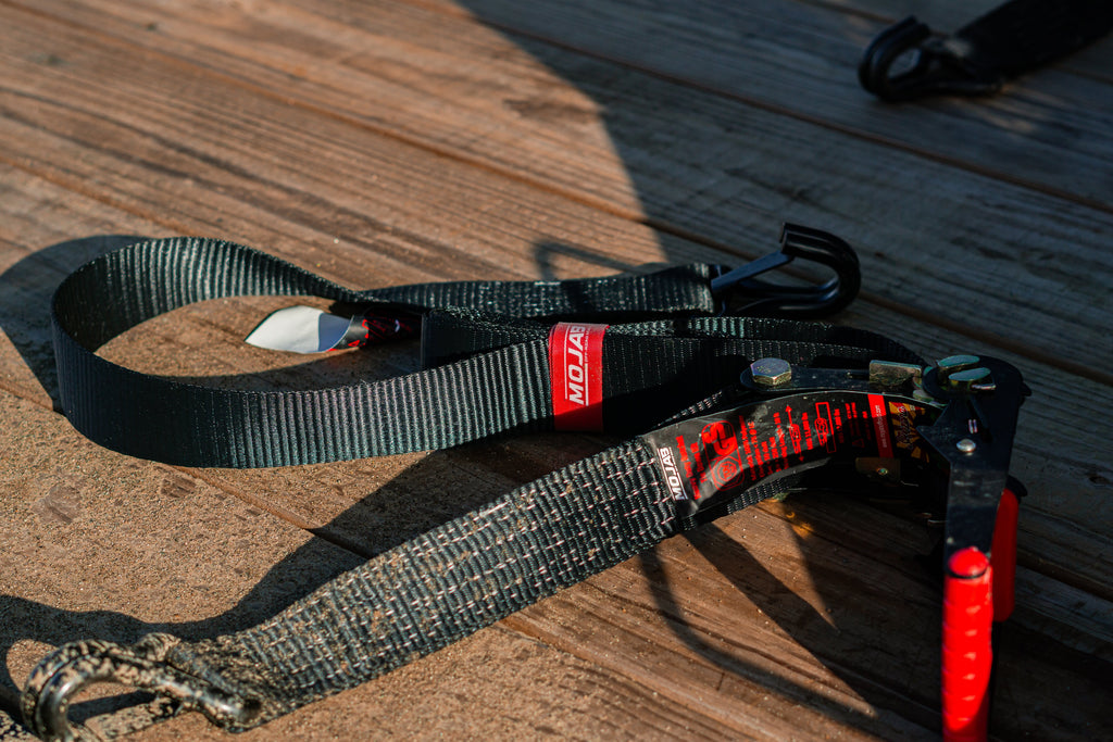 4xSolar - 2" x 10' Ratchet Tie-Down (Closed hook) and 2'' x 39'' Axle Tie-Down Set (Pack of 4) (Lifetime Warranty) - Off-Grid & Overland Power