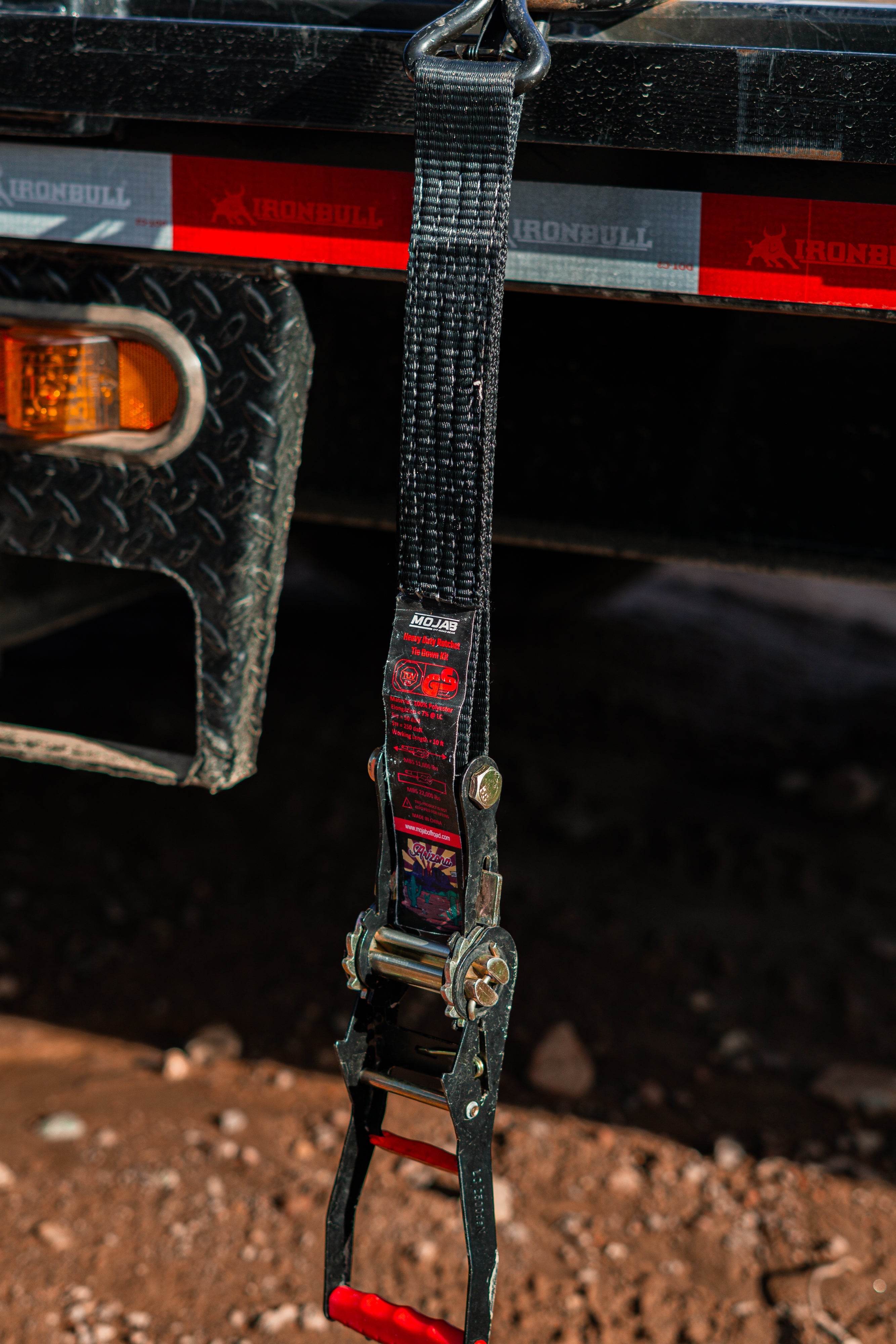 4xSolar - 2" x 10' Ratchet Tie-Down (Closed hook) and 2'' x 39'' Axle Tie-Down Set (Pack of 4) (Lifetime Warranty) - Off-Grid & Overland Power