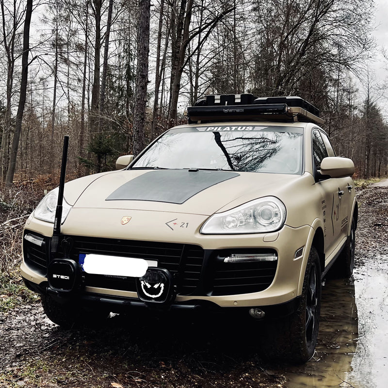 Porsche Cayenne 1st Gen Turbo (2003-2010) Lensun 75W Hood/Bonnet Flexible Solar Panel