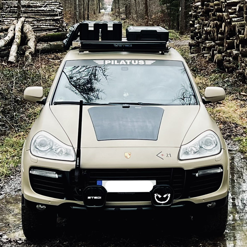 Porsche Cayenne 1st Gen Turbo (2003-2010) Lensun 75W Hood/Bonnet Flexible Solar Panel