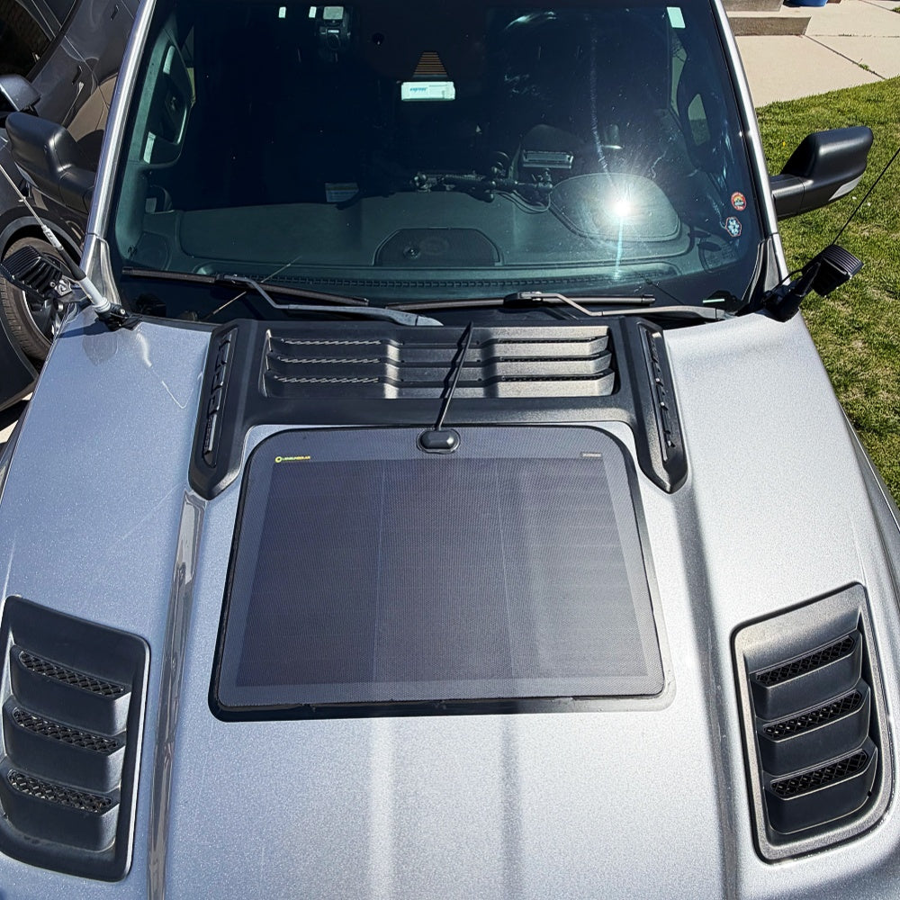 Ram 1500 Rebel 5th Gen(2019-Present) Lensun 45W Hood Solar Panel