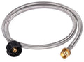 Adapter Hose 1 lb to 20 lb Converter SS Braided line for propane - Free Shipping
