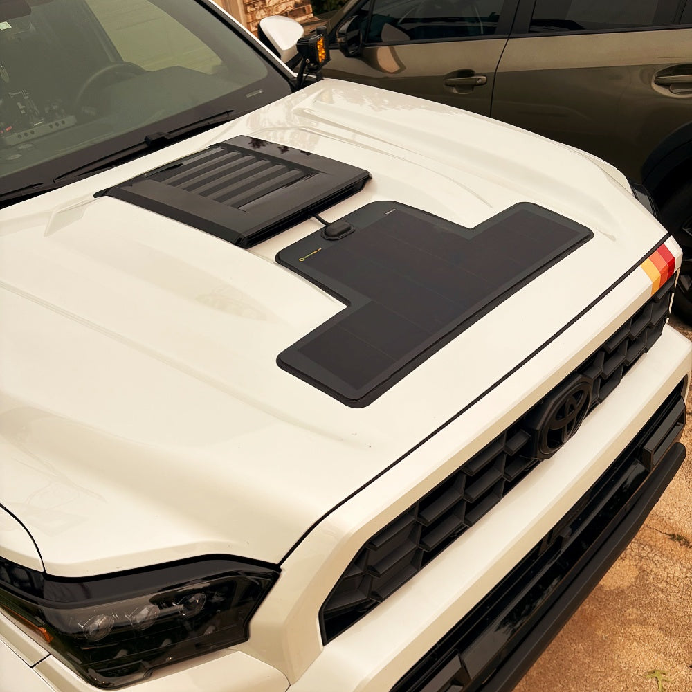 Toyota 4Runner 6th Gen(2025-Present) with Scoop Lensun 35W Hood Solar Panel