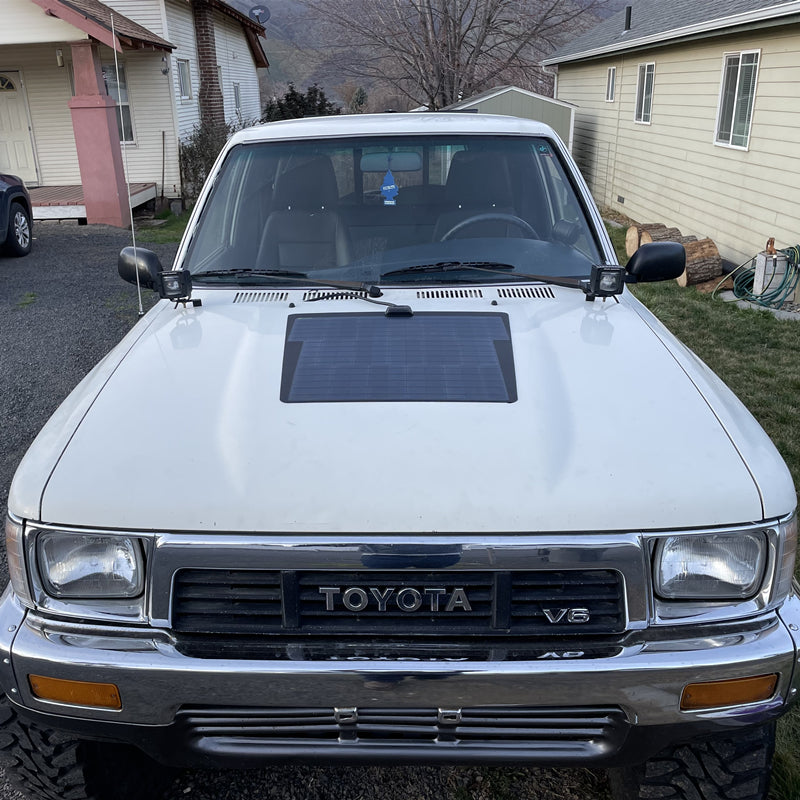 Toyota 4Runner 2nd Gen(1989-1995) Lensun 75W Hood Solar Panel