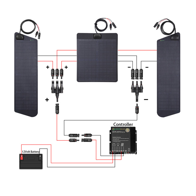 Toyota 4Runner 4th&5th Gen(2003-2024) with Scoop Lensun 80W Hood Solar Panel