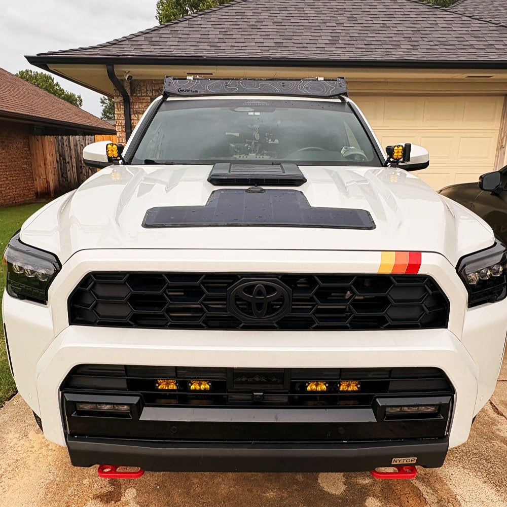 Toyota 4Runner 6th Gen(2025-Present) with Scoop Lensun 35W Hood Solar Panel