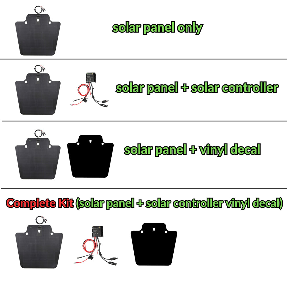 Jeep Wrangler JK 105W Hood Flexible Solar Panel